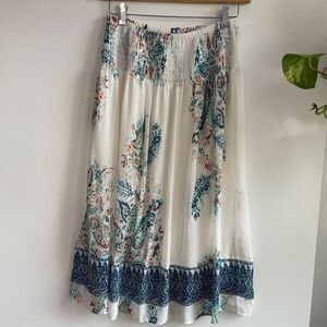 J. Jill maxi‎ flared A line Floral Peasant Skit